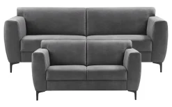 Bankstel 3+2 Ridgway donkergrijs excellent comfort