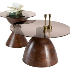 Bijzettafel Aboni mangohout 57 cm rond