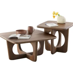 Bijzettafel Aseri mangohout 50 cm vierkant