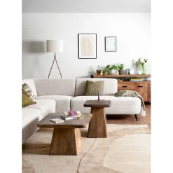 Bijzettafel Barru mangohout 40 cm vierkant