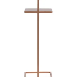 Bijzettafel Drenia roze 22 cm vierkant