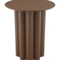 Bijzettafel Easdale 43 cm rond bruin