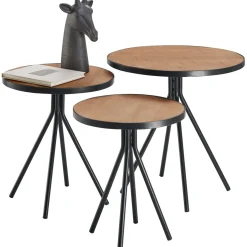 Bijzettafelset Chiva bruin