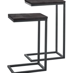 Bijzettafelset Northwood zwart 27 en 28 cm rechthoekig