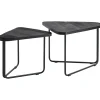 Bijzettafelset Ussita zwart