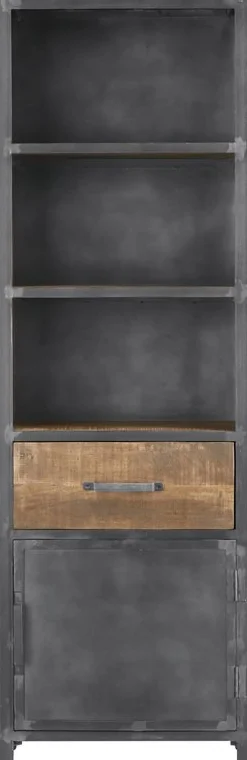 Boekenkast Indusy mangohout 200x065x037 cm