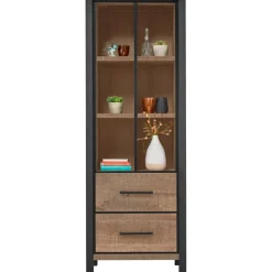 Boekenkast Mantera donkerbruin 200x70x48 cm