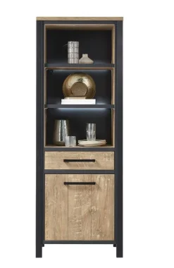 Boekenkast Mendiga (linksdraaiend) met verlichting