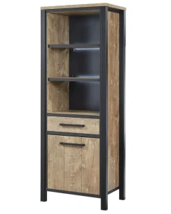 Boekenkast Mendiga (linksdraaiend) met verlichting