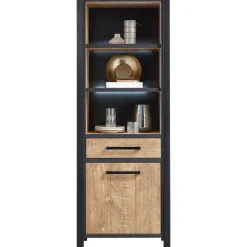 Boekenkast Mendiga (rechtsdraaiend) met verlichting