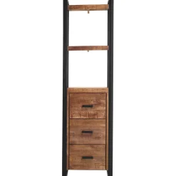 Boekenkast Newhaven mangohout 3 laden 200 cm