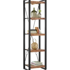 Boekenkast Newhaven mangohout 200x55x40 cm