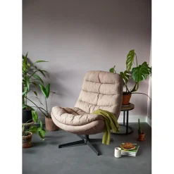 Draaifauteuil Baray taupe