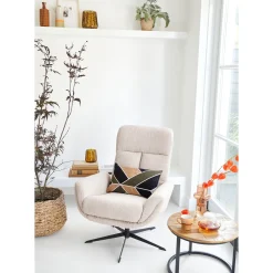 Draaifauteuil Langley beige