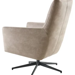 Draaifauteuil Menori microleder beige premium comfort