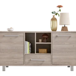 Dressoir Gradoly 90x180x45 cm grijs