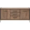 Dressoir Mantera 80x180x48 cm donkerbruin