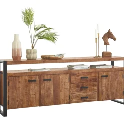 Dressoir Newhaven mangohout 80x210x43 cm