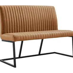 Eetkamerbank Pareda 130 cm cognac