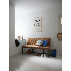 Eetkamerbank Pareda 160 cm cognac