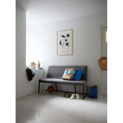 Eetkamerbank Pareda 130 cm grijs