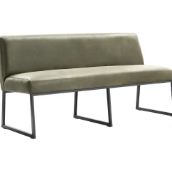 Eetkamerbank Thurso 170 cm microleder groen