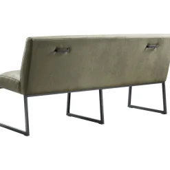 Eetkamerbank Thurso 170 cm microleder groen