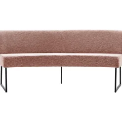 Eetkamerbank Thurso ovaal roze