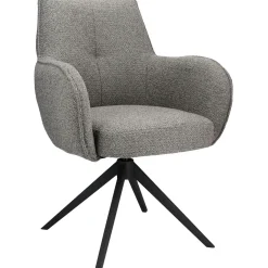 Eetkamerstoel Derio draaibaar grijs