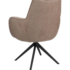 Eetkamerstoel Derio draaibaar taupe