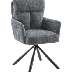 Eetkamerstoel Dixson draaibaar antraciet