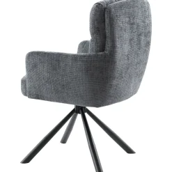 Eetkamerstoel Dixson draaibaar antraciet