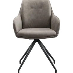 Eetkamerstoel Fendam draaibaar donkergrijs