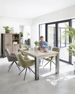 Eetkamerstoel Fendam draaibaar donkergrijs