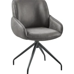 Eetkamerstoel Lusby draaibaar antraciet