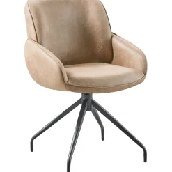 Eetkamerstoel Lusby draaibaar lichtbruin