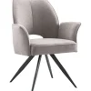 Eetkamerstoel Matane draaibaar lichtgrijs