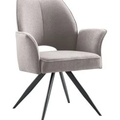 Eetkamerstoel Matane draaibaar lichtgrijs