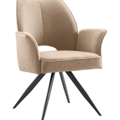 Eetkamerstoel Matane draaibaar lichtbruin