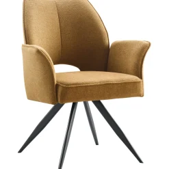 Eetkamerstoel Matane draaibaar geel