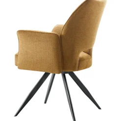 Eetkamerstoel Matane draaibaar geel