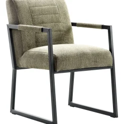 Eetkamerstoel met armleuning Thurso groen