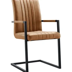 Eetkamerstoel met armleuning Pareda cognac