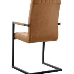 Eetkamerstoel met armleuning Pareda cognac