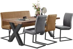 Eetkamerstoel met armleuning Pareda cognac