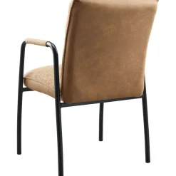 Eetkamerstoel met armleuning Alzy bruin