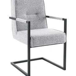 Eetkamerstoel met armleuning Rodilo grijs