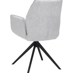 Eetkamerstoel Otero draaibaar grijs