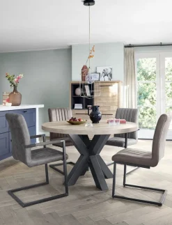 Eetkamerstoel Pareda grijs