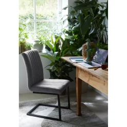 Eetkamerstoel Pareda grijs